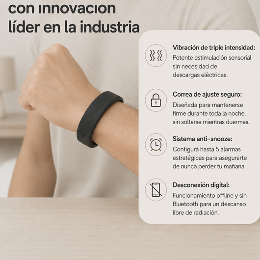 Despierta sin ruidos y alarmas molestas - Alarma vibratoria