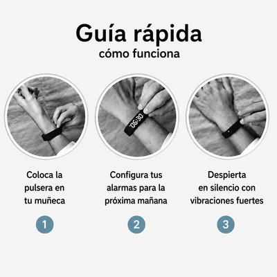 Despierta sin ruidos y alarmas molestas - Alarma vibratoria