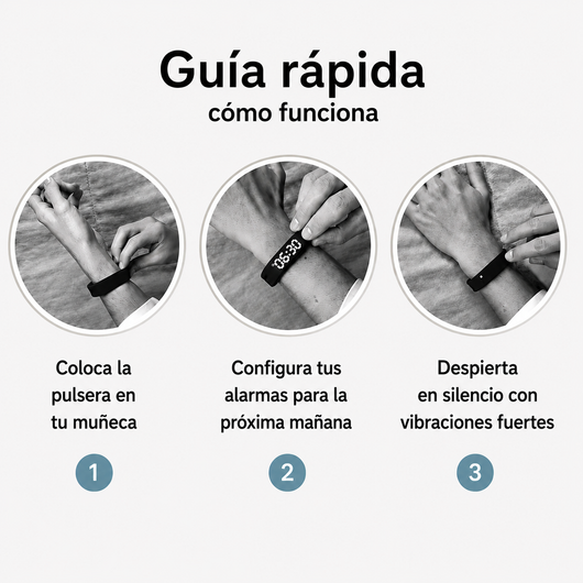 Despierta sin ruidos y alarmas molestas - Alarma vibratoria