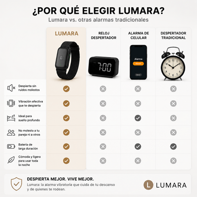 Despierta sin ruidos y alarmas molestas - Alarma vibratoria